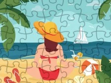 여름 해변 퍼즐